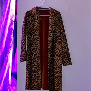 Cheetah print coat